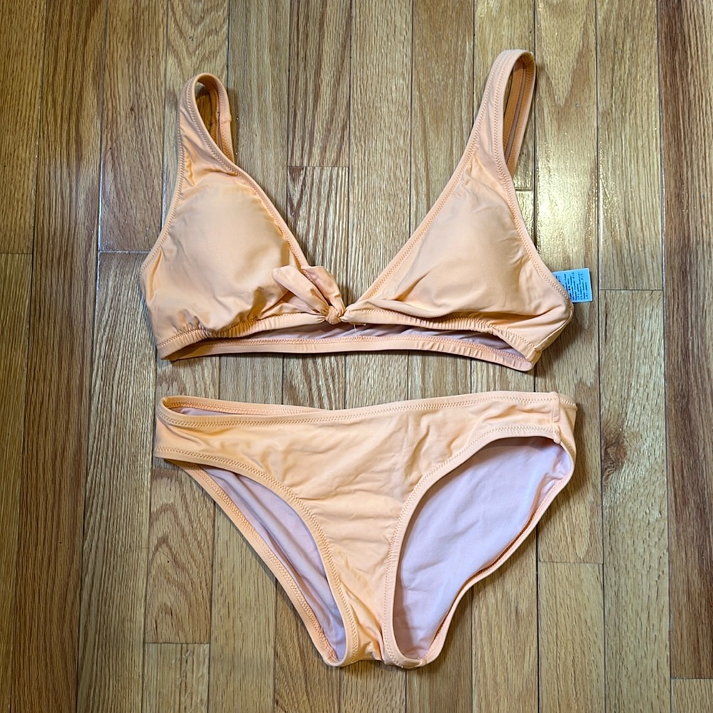 J Crew Bikini Set in Warm Clementine